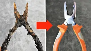 Very Rusted Plier Restoration | Impossible RESTORATION