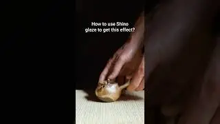 How to glaze a teapot. How to use Shino glazes.