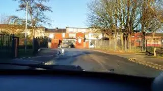 Driving through Whalley Range, Blackburn, United Kingdom