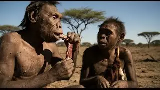 1.8 Million years ago | The First Fire and Crocodile Hunt | Prehistoric Human Survival