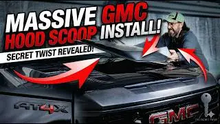 EASY INSTALL GMC Sierra Hood Scoop AT4 / AT4X with a Secret Twist