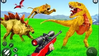 Real Dino Hunter Dinosaur Shooting Games Android Gameplay