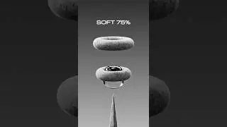 0% против 100% 3D моделирование мягкого тела