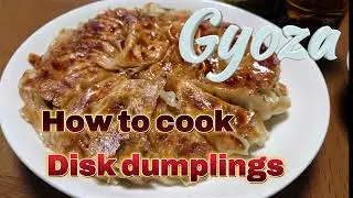How to cook disk Gyoza dumplings   🥟🦐