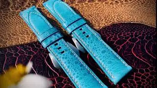 Bespoke genuine Toad leather watch straps for Panerai watch