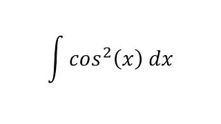 cos^2(x) - Integral nº2 - Exercícios de Integrais #matemática