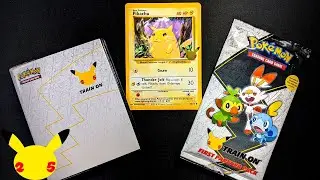 [4K] Pokemon First Partner Collector's Binder | Base Set Pikachu | Galar First Partner Pack