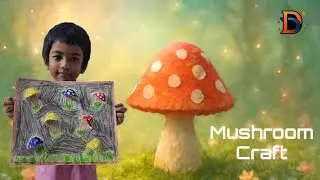 DIY Egg Carton Mushroom Craft | Easy Kids Craft Idea | Recycled Craft Project | Dira & Divin 
