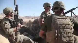 Marine sniper engages Taliban with Barrett M107 .50 cal rifle