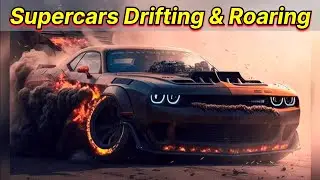 Supercars Drifting and Engine Sound | Drifting and roaring | Car acceleration &  drifting |Car Drift