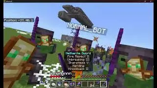 1 player with 2 strongest weapons in minecraft VS 100 stacked zombies