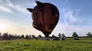 Special shape balloon &lsquo;Rocky&rsquo; takeoff in Drachten | PH-RKY ultramagic m-90