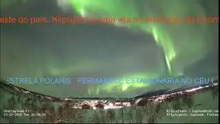 AO VIVO  AURORAS ESTRELA POLARIS em Kilpisjärvi, Finlândia.