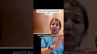 Fever , sore throat rash? Scarlet fever #doctor