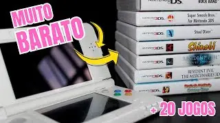 COMPREI um NINTENDO 3DS XL + 20 JOGOS por APENAS 1000 reais.