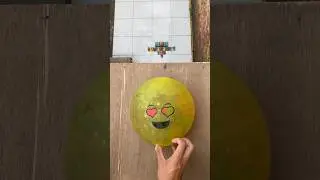 Experiment: Dropping emoji and polka dot water balloons from a height