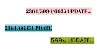 Ett 5994/2364 New Update Today l 6635 New Uodate l Ett News