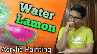Juicy Water Lemon Stop Motion Acrylic Painting
