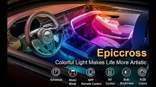 Smart RGB Interior Car LED Lights #shorts