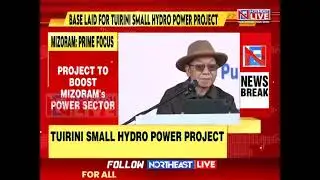 Mizoram CM Lalduhoma Lays Foundation Stone for 24 MWN Tuirini Hydro Power Project.