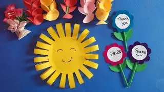 Easy way to Make a paper sun | step by step | #papercraft #origami #short  #Gopisyam