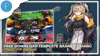 Free Download Template Banner Gaming || Preset On Pixellab || Link Download On Description
