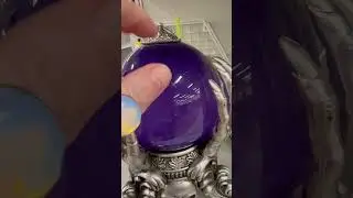 Goodwill Halloween skull crystal ball sadly, the battery compartment was rusted