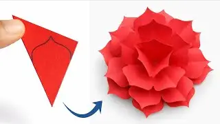 How to Make Rose with Paper Easy | Paper Rose Flower Making Step by Step