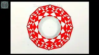 Geometric Rangoli || 3D Geometric Art || Geometric patterns || Geometric Illusion ||Optical illusion