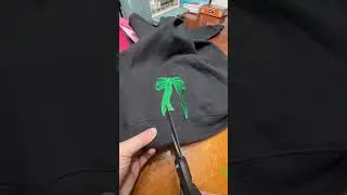 My first time making the bow sweatshirt and I think it turned out pretty cute!