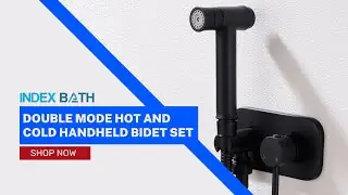 Replace Your Traditional Toilet Paper With Index Bath Hot and Cold Handheld Bidet