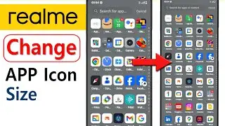 Realme me App ko Chhota kaise kare | How to change icon size in Realme mobile