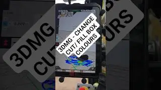 3DMG - Change the colour of your cut/ fill boxes #3dmg #komatsu #excavator