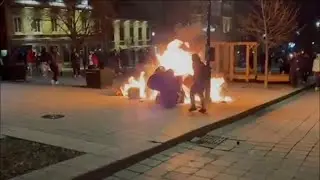Anti-curfew protest in Montreal turns violent