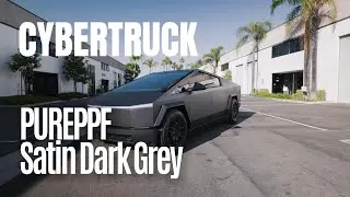 Telsa CYBERTRUCK - PurePPF Satin Dark Grey Wrap