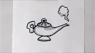 Draw Aladdin's Lamp Easy How to Draw