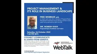 AMP WebTalk on Project Management and its Role in Business Landscape