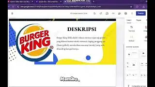 Tutorial membuat wesbite Burrger king dari Google sites