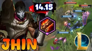Jhin Guide Build Combo Gameplay lol !! Top  Rank 1 Jhin ADC Patch - 14.15 Season 14