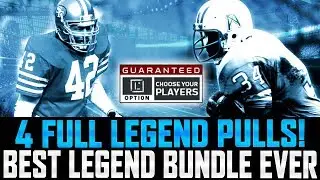 BEST LEGEND BUNDLE EVER! | 4 FULL LEGEND PULLS! | Madden 18 Ultimate Team