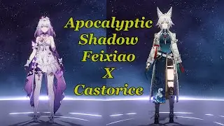 Honkai:Star Rail 3.3 Apocalyptic Shadow Floor 4 3 Stars | E0S1 Castorice & E0S1Feixiao +6900 Score
