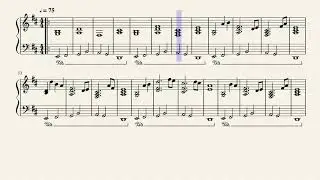 Sweden | Minecraft - Solo Piano Arrangement Sheet Music || arr. Noah Faulkner