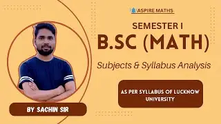B.Sc(NEP) 1st semester subject & syllabus Mathematics 2024-25  #lucknowuniversity #bsc #bscmaths