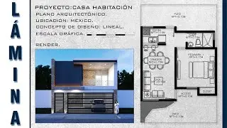 Como hacer una Lámina arquitectónica. 📐