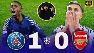 Arsenal 0-1 PSG - UEFA Champions League Highlights & Goals #ucl
