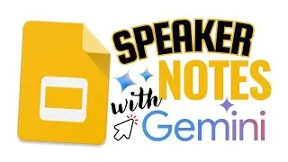 Create Speaker Notes With Gemini in Google Slides (AI Generation)