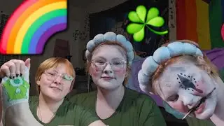 ST PATRICKS DAY MAKEUP☘️☘️🌈🌈🎀🎀