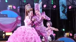 เกี้ยวชุดคู่สีชมพูหวานๆ น้าหรีด พี่กุ้ง #วงศ์เทวัญ #วิรดาวงศ์เทวัญ 