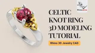How to Model a Two-Tone Celtic Knot Ring in Rhino 3D &ndash; Jewelry CAD Tutorial #517
