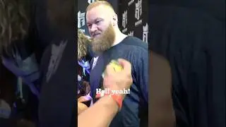 Measuring Hafthor Bjornsson in Person